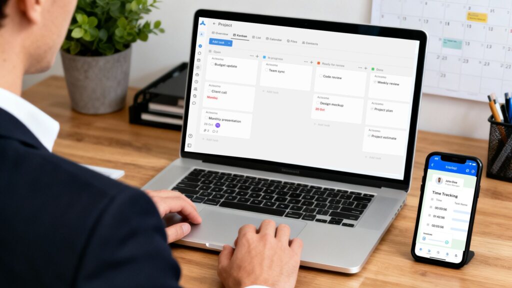 Employee time tracking app