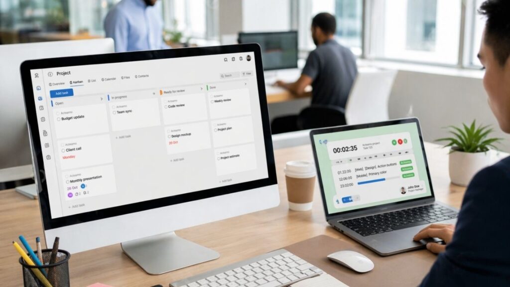 Project management hours tracking